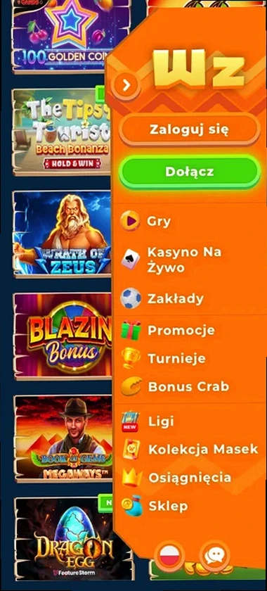 Sloty w wersji mobilnej Wazamba.